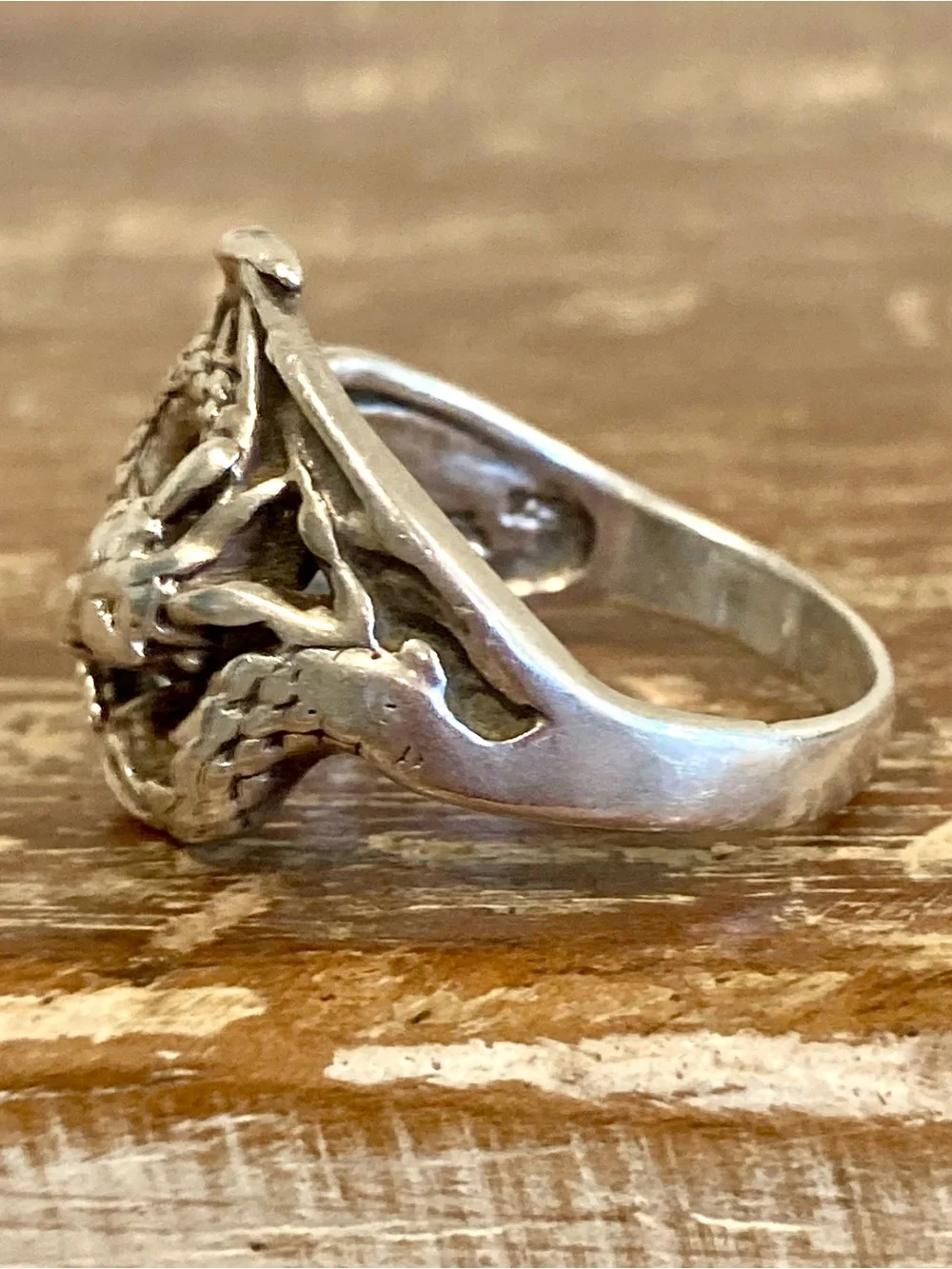 Peter Stone PSCL Sterling Silver 925 Fantasy Dragon Ring Sz 12.5
